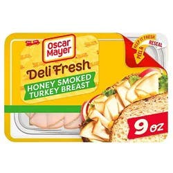 Oscar Mayer Deli Fresh Honey Smoked Sliced Turkey Breast Deli Lunch Meat - 9 Oz