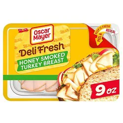 Oscar Mayer Deli Fresh Honey Smoked Sliced Turkey Breast Deli Lunch Meat - 9 Oz