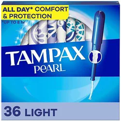 Tampax Pearl Light Absorbency Unscented Tampons - 36 Count