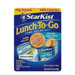 Starkist Lunch To-Go Mix Your Own Tuna Chunk Light In Water - 4.1 Oz