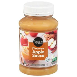 Signature Select Apple Sauce Cinnamon Bottle - 24 Oz