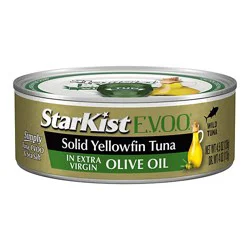 Starkist Tuna Yellowfin Solid Light In Extra Virgin Olive Oil - 4.5 Oz