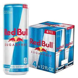 Red Bull Sugarfree Energy Drink 114mg Caffeine - 4-12 Fl. Oz.