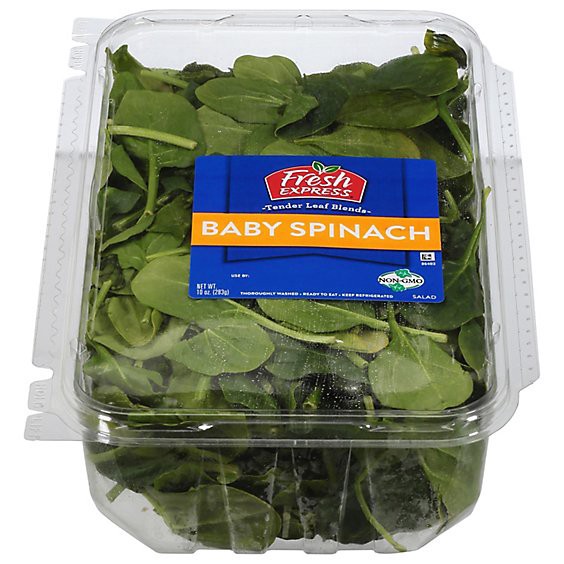 slide 1 of 1, Fresh Express Salad Greens Baby Spinach - 10 Oz, 10 oz