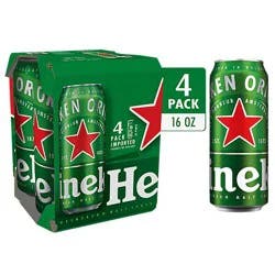 Heineken Original Lager Beer Cans - 4-16 Fl. Oz.