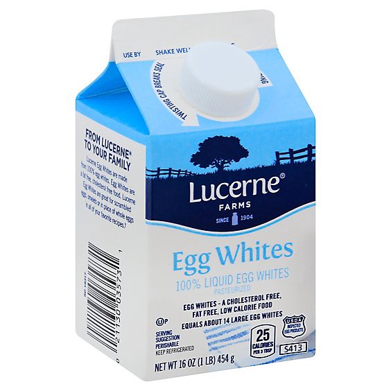 slide 1 of 1, Lucerne Egg Whites 100% Liquid - 16 Oz, 16 oz