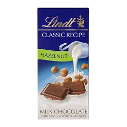 Lindt Classic Recipe Hazelnut Milk Chocolate Candy Bar - 4.4 Oz