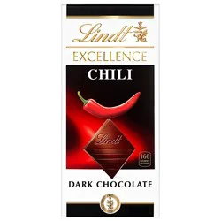 Lindt Excellence Chili Dark Chocolate Candy Bar - 3.5 Oz