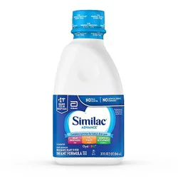 Similac Advance Infant Formula With Iron Ready To Feed Milk Bottle - 32 Fl. Oz.