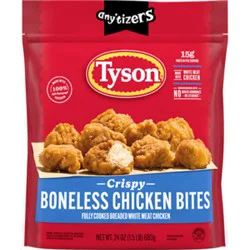 Tyson Anytizers Crispy Boneless Chicken Bites Bag - 1.5 Lb