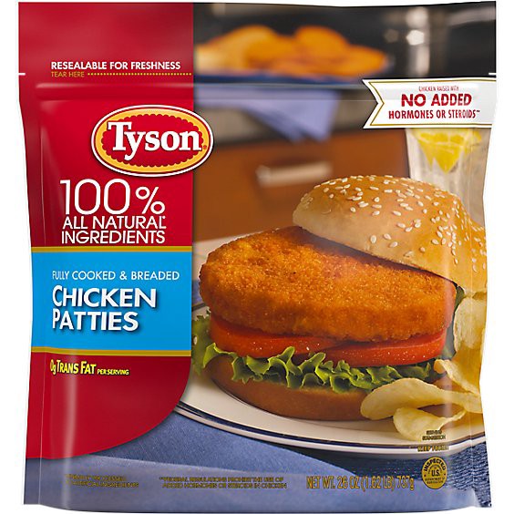 slide 1 of 8, Tyson Fully Cooked Chicken Patties - 26 Oz, 26 oz
