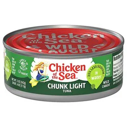 Chicken Of The Sea Chunk Light Tuna In Water 50 & Less Sodium Chunk Style - 5 Oz