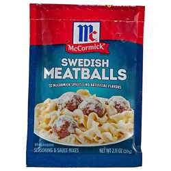Mccormick Swedish Meatballs Seasoning And Sauce Mixes - 2.11 Oz