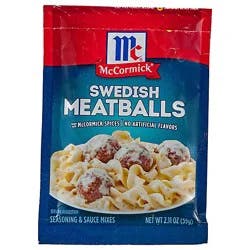 Mccormick Swedish Meatballs Seasoning And Sauce Mixes - 2.11 Oz