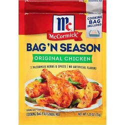 Mccormick Bag 'n Season Original Chicken Cooking & Seasoning Mix - 1.25 Oz