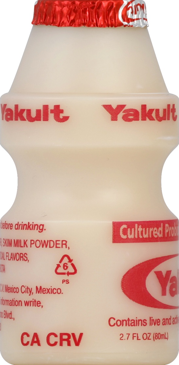 slide 3 of 4, Yakult Cultured Probiotic Drink with Dairy, 5 ct; 2.7 fl oz