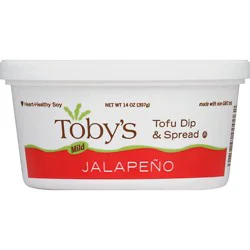 Tobys Jalapeno Mild Plant Based Pate Dip & Spread - 14 Oz.
