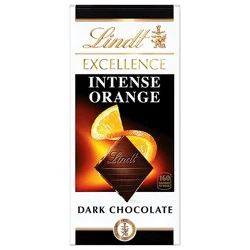 Lindt Excellence Intense Orange Dark Chocolate Candy Bar - 3.5 Oz