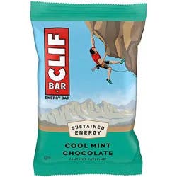 Clif Bar Cool Mint Chocolate With Caffeine Energy Bar - 2.4 Oz