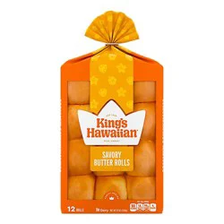 King's Hawaiian Savory Butter Rolls 12 Count - 12 Oz