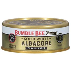 Bumble Bee Prime Fillet Tuna Albacore Solid White In Water - 5 Oz