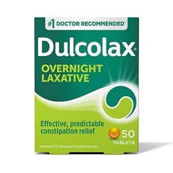 Dulcolax Stimulant Laxative Tablets For Constipation Relief - 50 Count