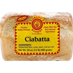 Sumanos Bakery Ciabatta Loaf - 24 Oz