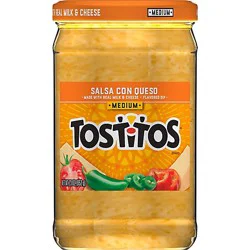 Tostitos Salsa Con Queso Medium - 23 Oz