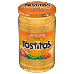 Tostitos Salsa Con Queso Medium - 23 Oz
