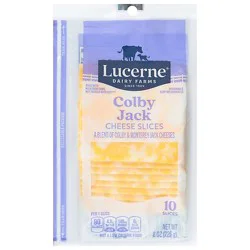 Lucerne Cheese Slices Colby Jack - 10 Count