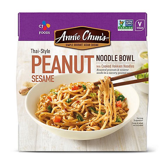 slide 1 of 1, Annie Chuns Noodle Bowl Thai Style Peanut Sesame - 8.7 Oz, 8.8 oz