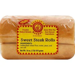 Sumanos Bakery Sweet French Steak Rolls - 16 Oz
