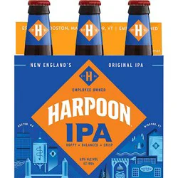 Harpoon Beer Ipa India Pale Ale - 6-12 Fl. Oz.