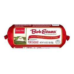 Bob Evans Pork Sausage Zesty Hot - 16 Oz