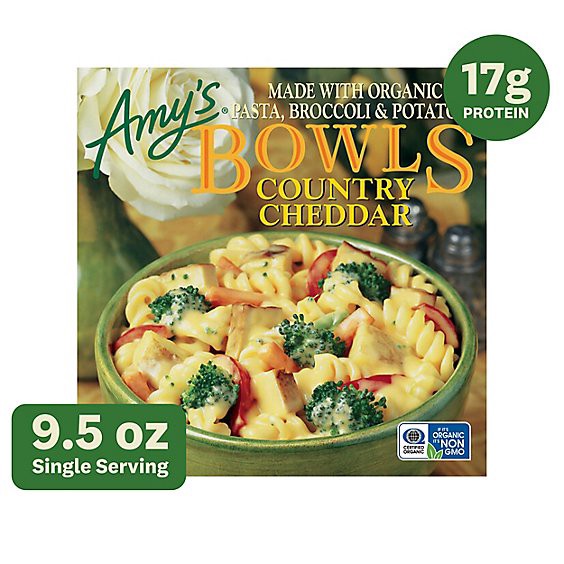 slide 1 of 1, Amy's Country Cheddar Bowl - 9.5 Oz, 9.5 oz