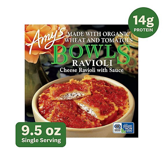slide 1 of 12, Amy's Ravioli Bowl - 9.5 Oz, 9.5 oz