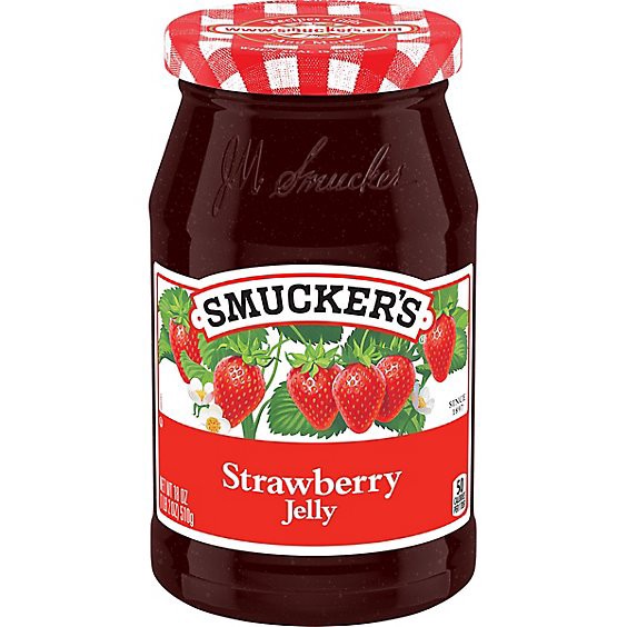 slide 1 of 12, Smuckers Jelly Strawberry - 18 Oz, 18 oz