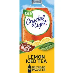 Crystal Light Lemon Iced Tea Naturally Flavored Powdered Drink Mix - 10 Count
