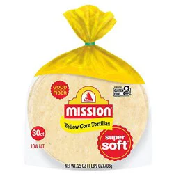 Mission Super Soft Yellow Corn Tortillas - 30 Count