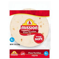 Mission Super Soft Flour Tortillas Fajita Size - 8 Count