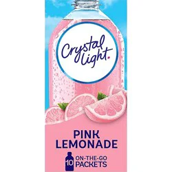 Crystal Light Pink Lemonade Naturally Flavored Powdered Drink Mix - 10 Count