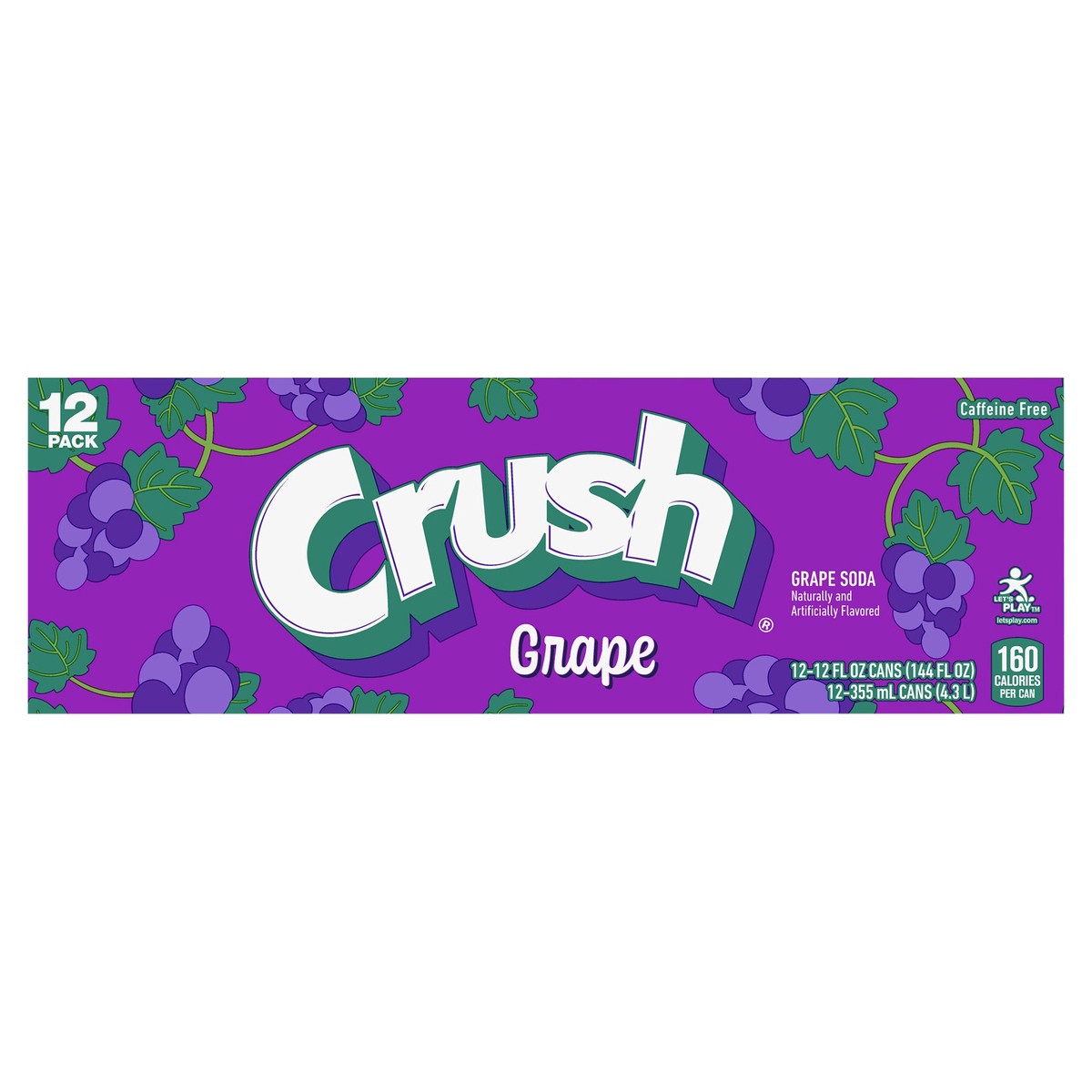 slide 10 of 11, Crush Grape Soda In Cans - 12-12 Fl. Oz., 12 ct; 12 fl oz