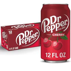 Dr Pepper Cherry Soda - 12-12 Fl. Oz.