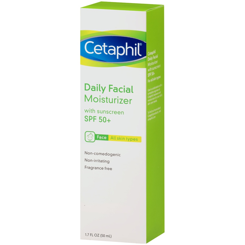 slide 3 of 6, Cetaphil Daily Facial Moisturizer with Sunscreen, 1.7 fl oz