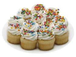 Bakery Cupcake Whites With Sprinkles 12 Count – Each