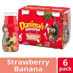 Danimals Swingin' Strawberry Banana Smoothies - 6-3.1 Fl. Oz