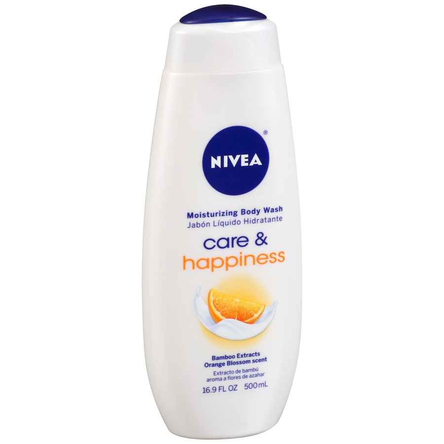 slide 6 of 7, Nivea Care & Happiness Body Wash, 16.9 oz