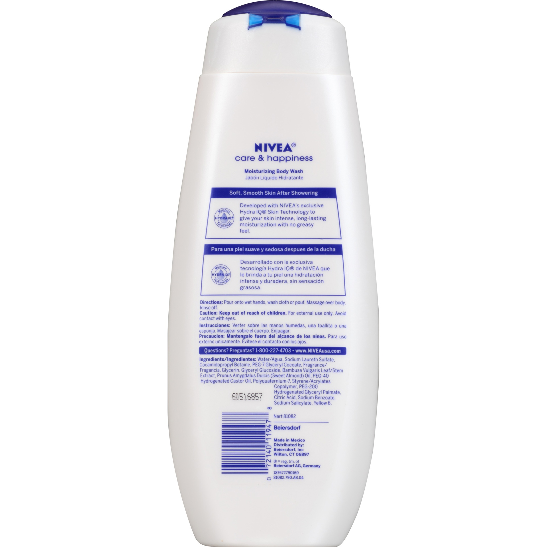 slide 4 of 7, Nivea Care & Happiness Body Wash, 16.9 oz