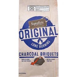 Signature Select Charcoal Briquets Long Burning Original - 15.4 Lb
