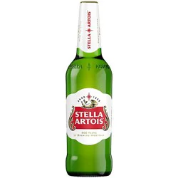 Stella Artois Premium Lager Beer Glass Bottle 5% Abv - 22.4 Oz